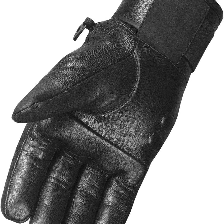 Men'S Motorcycle Premium Leather Gel Padded Palm Street Cruiser Protected Biker Gloves